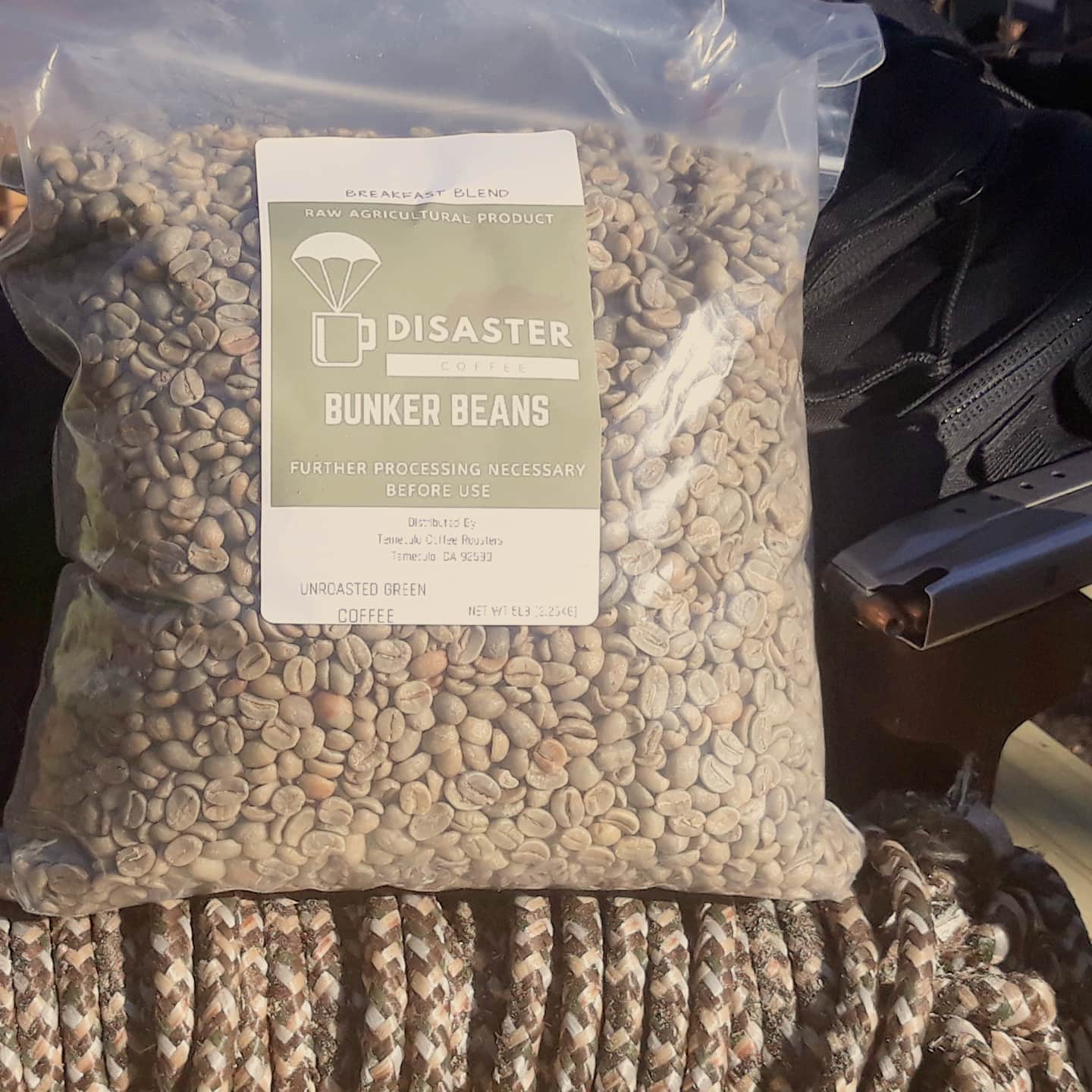 Bunker Beans 5lbs Raw Green Coffee Beans FREE SHIPPING