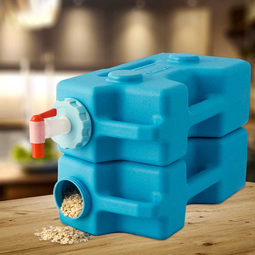 AquaBrick™ Food and Water Storage Container - 2 Bricks Plus Spigot - Free Shipping