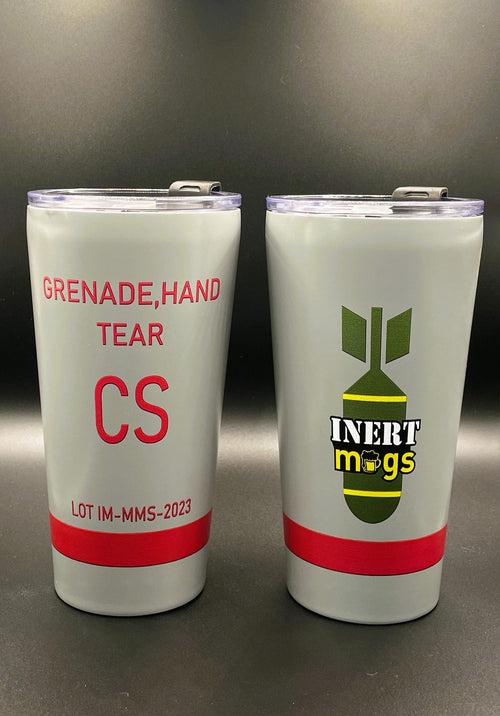 14oz Tear Gas Grenade Tumbler - Military Inspired Insulated Drinkware