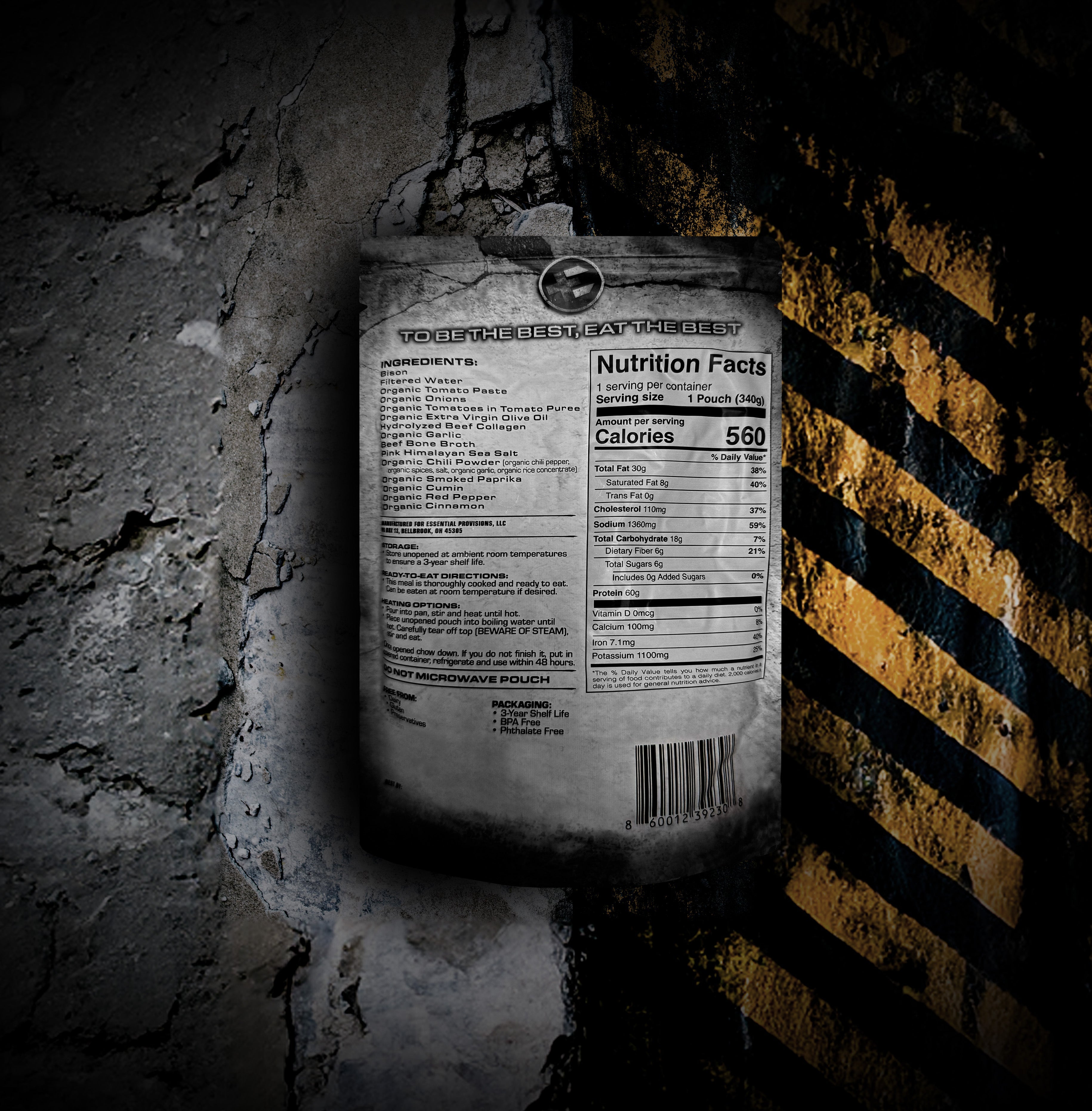 Meal (Ready-to-Eat) - BISON CHILI