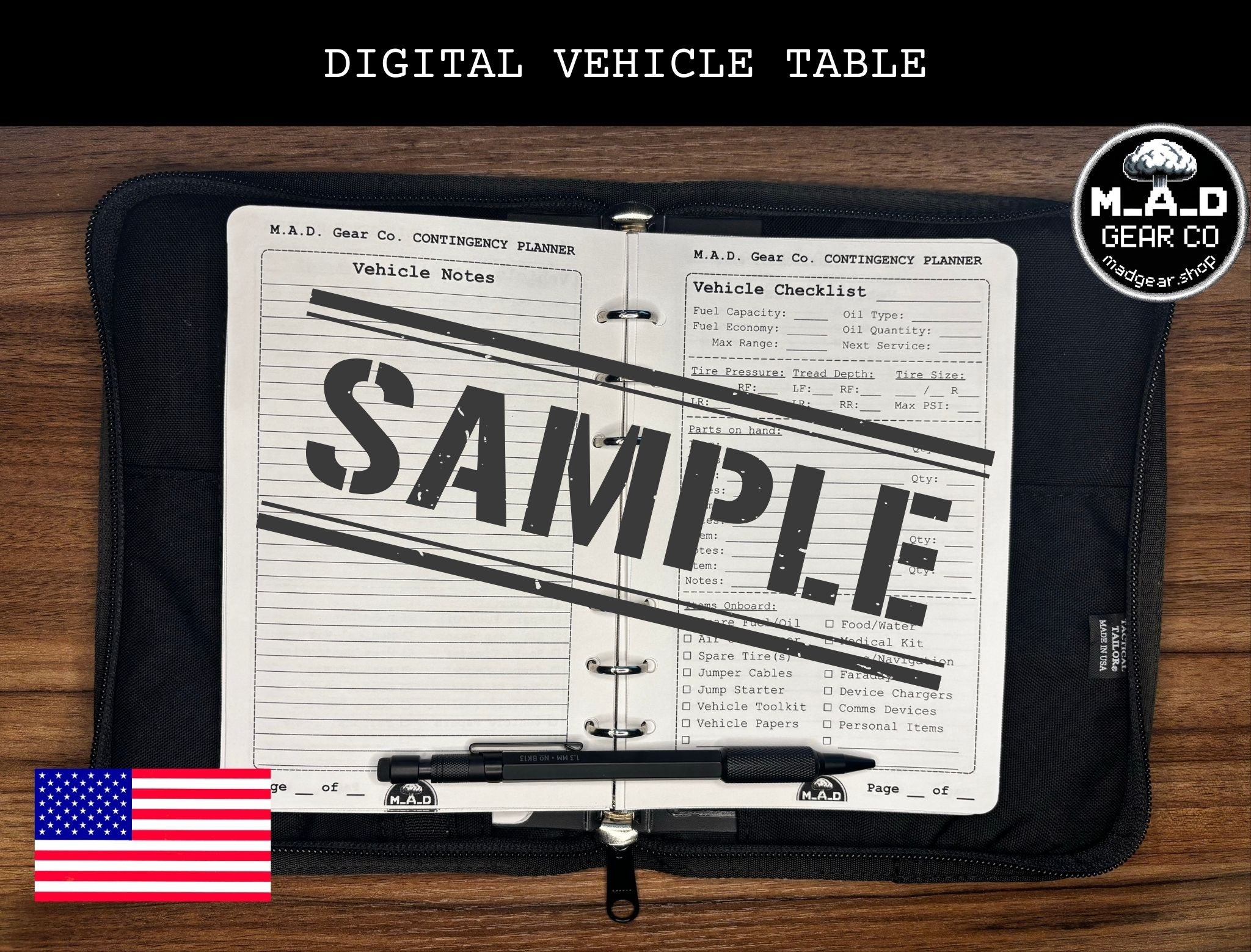 Digital Vehicle Table