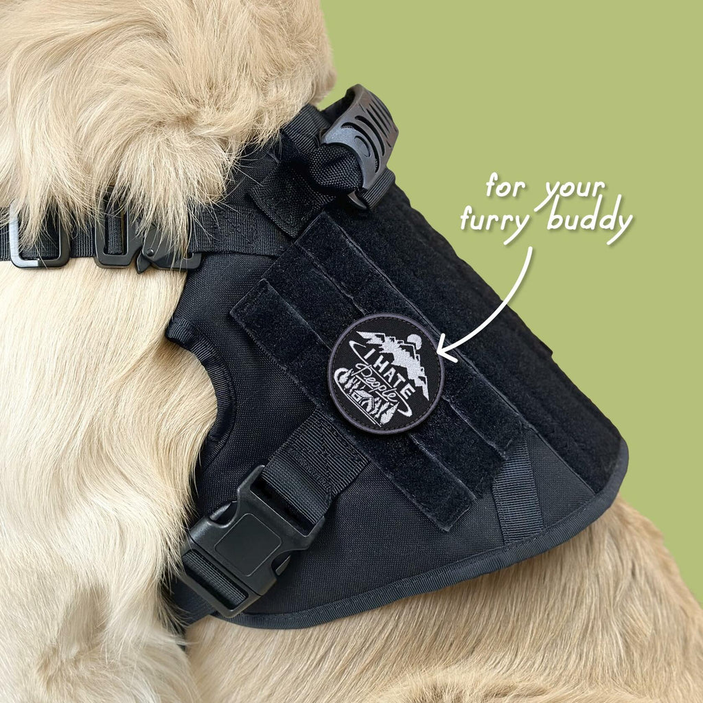 Funny Tactical Morale Patch "I Hate People" for Jackets, Bags, Gear